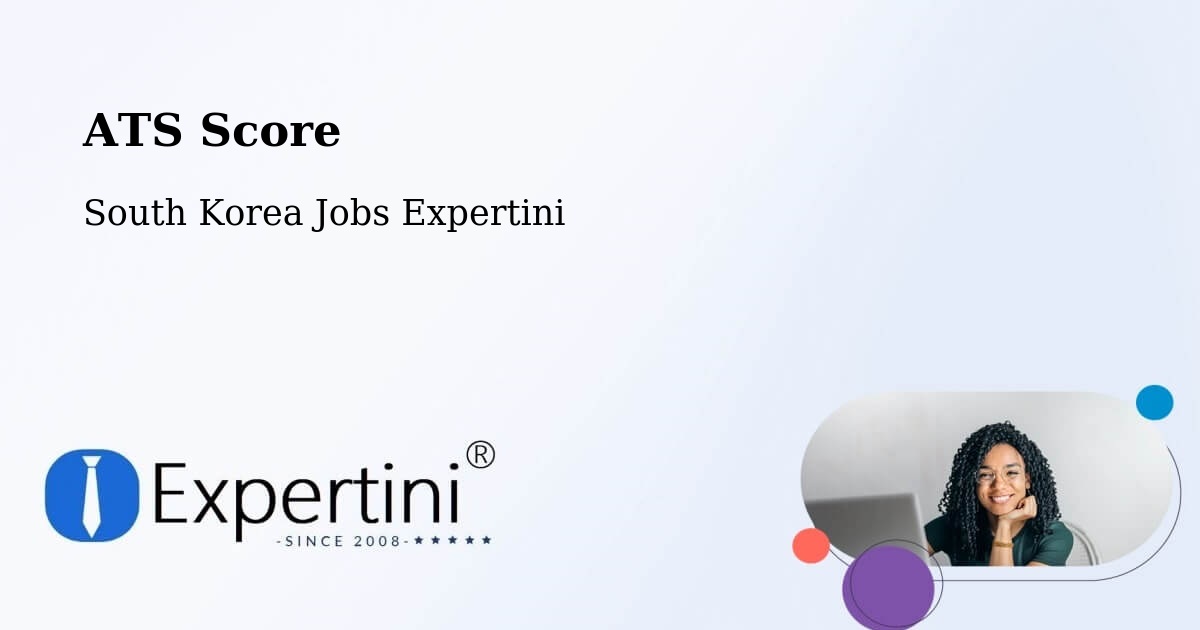 Resume ATS Score & Job Description Match Tool – Naesŏ - South Korea Jobs Expertini