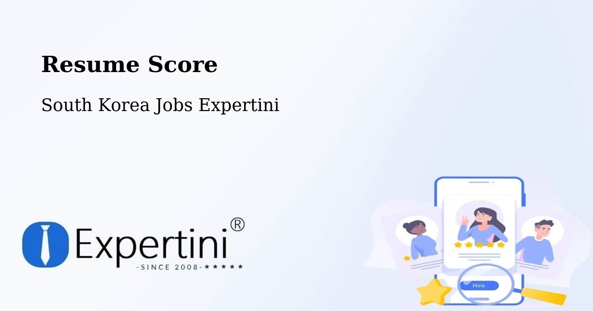 Resume Score & Job Description Match Tool – Naesŏ - South Korea Jobs Expertini